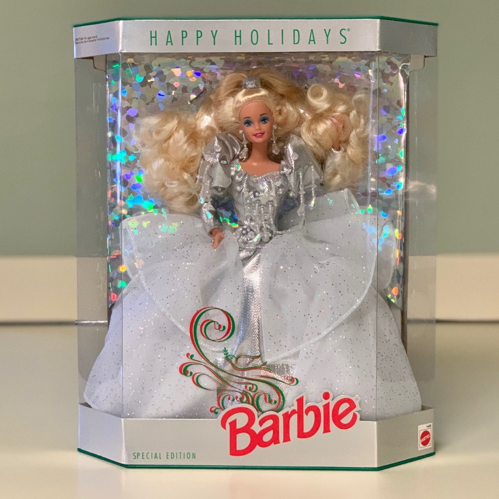 1992 Happy Holidays Barbie Doll by Mattel